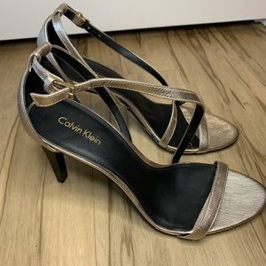 Calvin Klein Narella Sandals - Gold